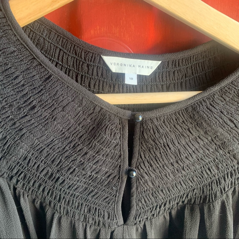 VERONIKA MAINE (10) blouse, black, gorgeous - Picture 6 of 7